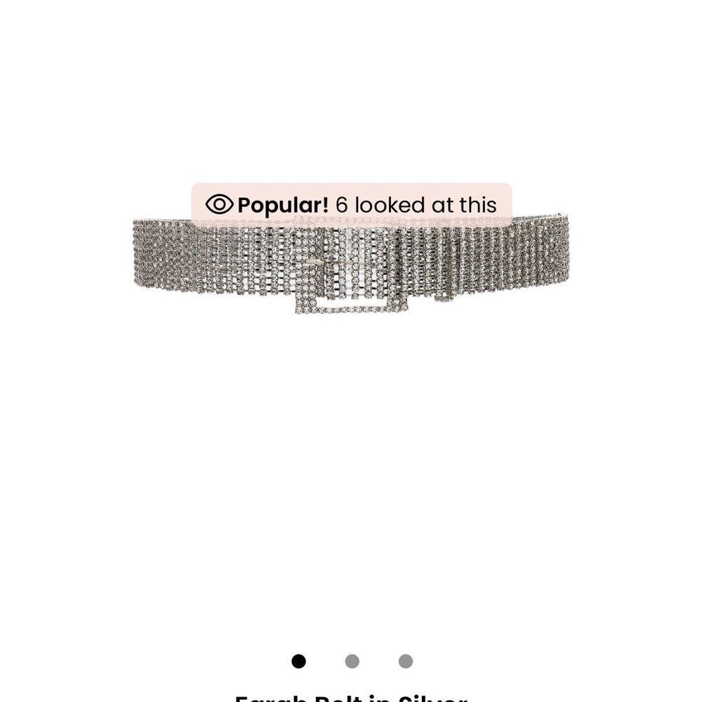 B-Low the Belt Metallic Crystal Embellished Belt